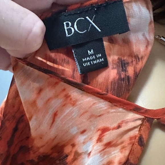 BCX chiffon cold shoulder shirt size M - Picture 4 of 4